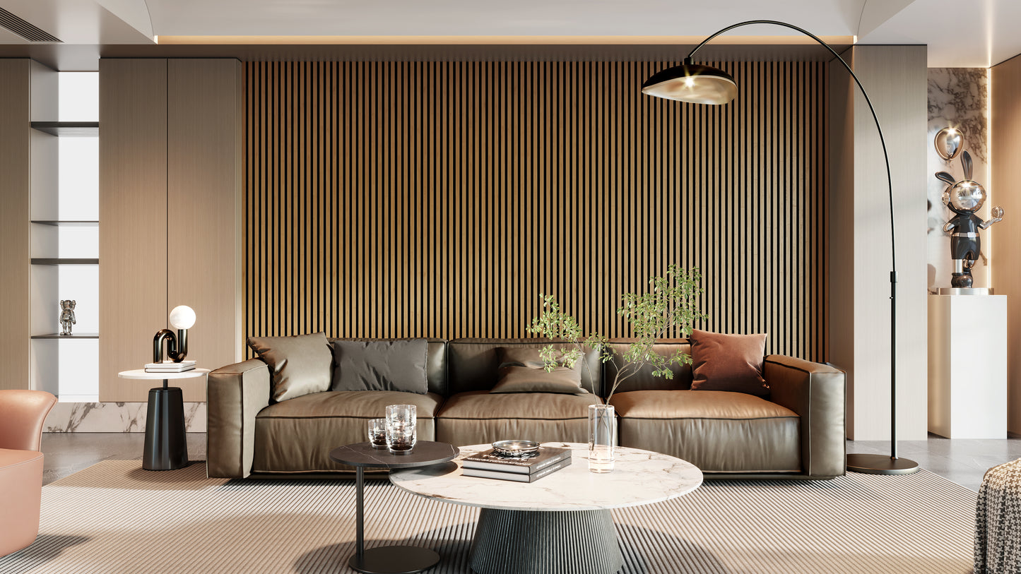 Oak 3D – Acoustic 3-Sided Veneer Slat Wood Panel