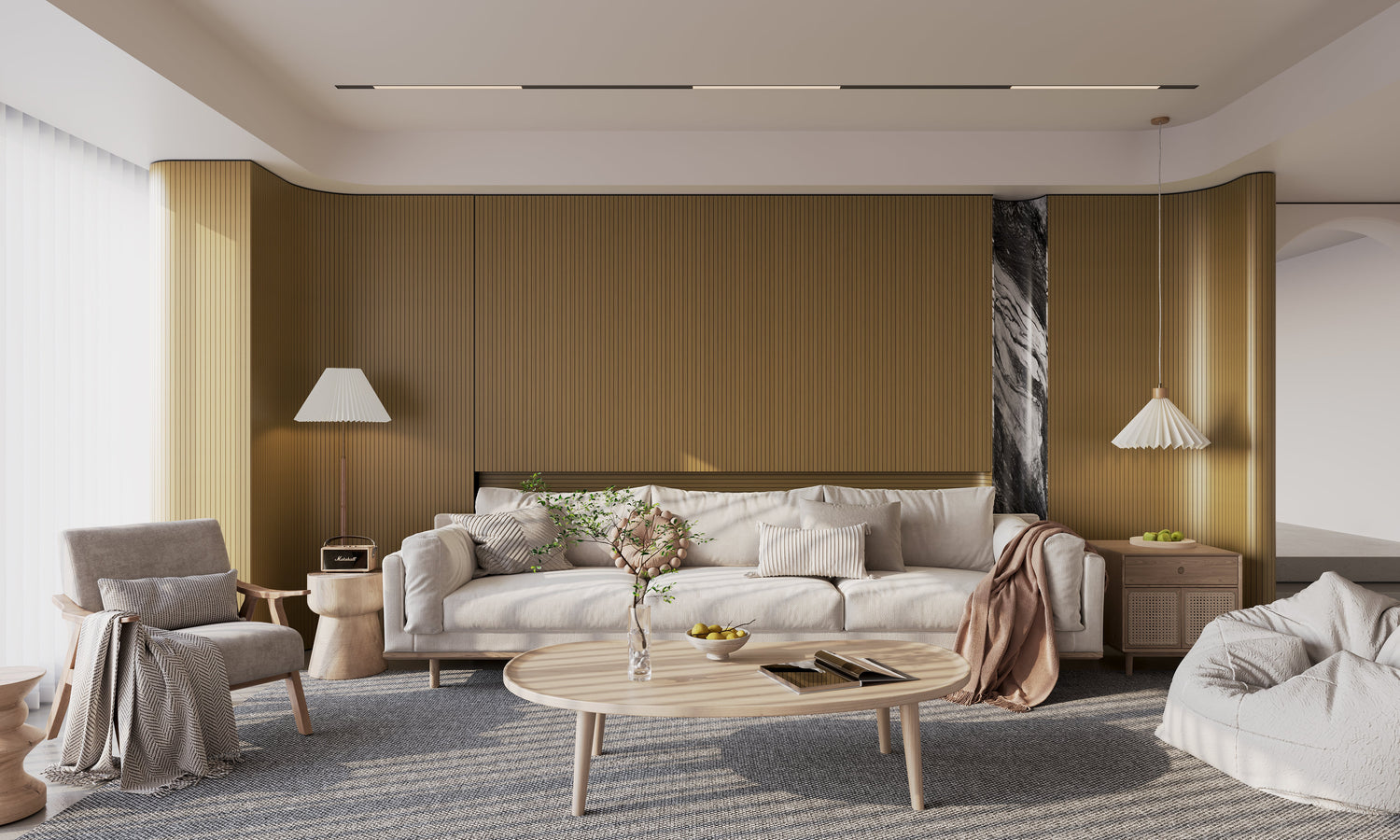 Elite 3D - 3-Sided Veneer Slat Wood Panels