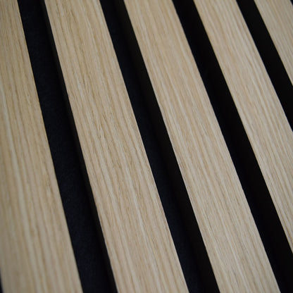 Canvas – Acoustic Top-Sided Mocha Oak Veneer Slat Wood Panel