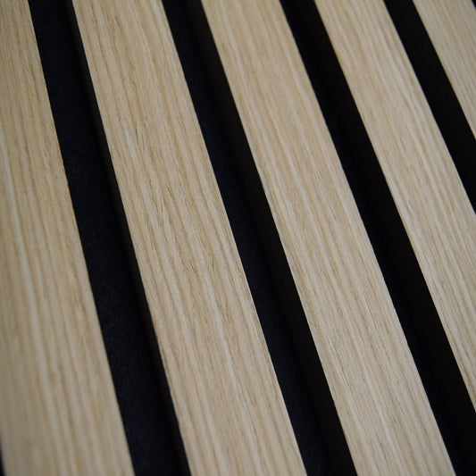 Canvas – Acoustic Top-Sided Mocha Oak Veneer Slat Wood Panel