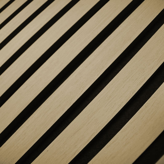 oak wood slat panel acoustic