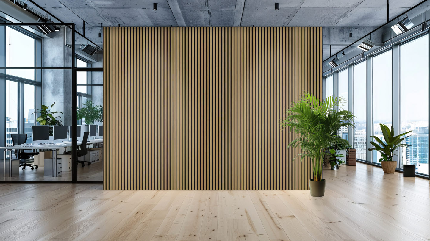 Oak 3D – Acoustic 3-Sided Veneer Slat Wood Panel