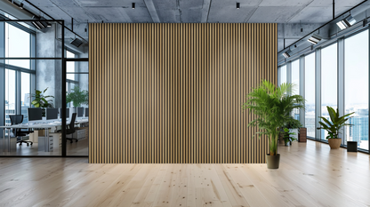 Oak 3D – Acoustic 3-Sided Veneer Slat Wood Panel