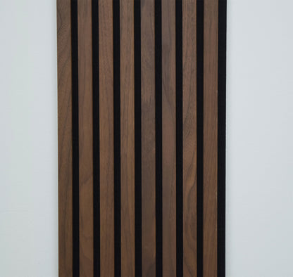 Walnut 3D – Acoustic 3-Sided Veneer Slat Wood Panel