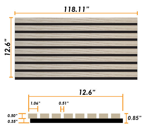 Walnut 3D – Acoustic 3-Sided Veneer Slat Wood Panel